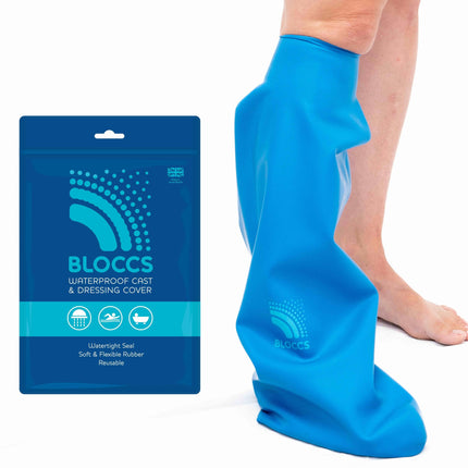 Bloccs – Short Waterproof Leg Protector for Plaster Casts - #ASL74 - Adults