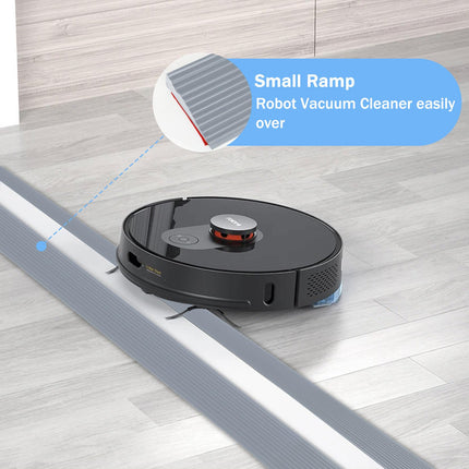 Forhandy Leveling Profile, Silicone Door Threshold Ramp, 1.8cm High Ramp for Door Thresholds Silicone Threshold Ramp Self-Adhesive Non-Slip Mobility Scooter Ramps for Assisted Sweeping Robot