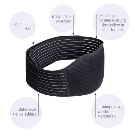 reer mama support belt | Comfortable, breathable pregnancy belt | with stepless Velcro fastener | extra long and comfortable