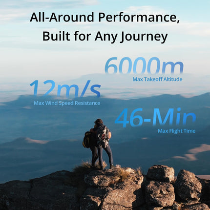 DJI Air 3 Fly More Combo with DJI RC-N2 remote controller, drone with camera for adults, 4K HDR, 2 primary cameras (medium telephoto/wide-angle), 46 min. max. flight time, 48 MP, O4, 2 additional batteries