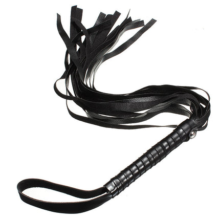 SM Bondage Flogger Erotic Leather Whip with Feather Tickler Leather Hand Spanking Slapper Paddle Sex Toy Accessories for BDSM SM Adults