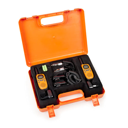 Topcom Walkie Talkie – with 8 channels and a range of up to 10 km – with headset and display, RC-6404
