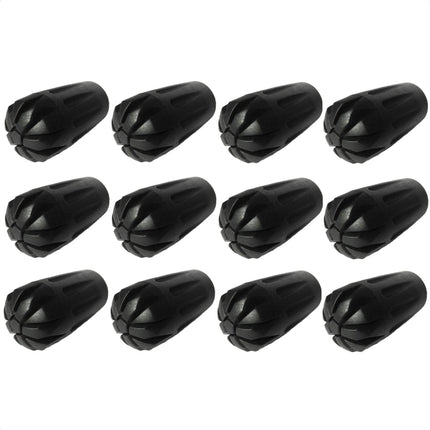 12 pieces / 6 pairs of Nordic Walking Pads Asphalt rubber buffers X-4LTS for all common Nordic Walking poles - hiking poles - for the Nordic Walking pole with a diameter of 10mm