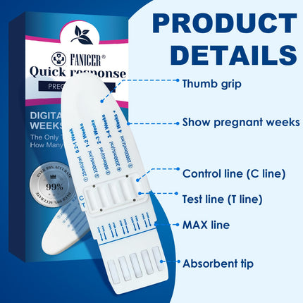 2 pieces pregnancy test early detection, pregnancy test, early pregnancy tests with week determination, reliable early pregnancy test, determine pregnancy