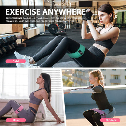 CFX Resistance Hip Bands, Fitness Bands Set Yoga Belt in 3 Tensile Strengths Training Band Yoga Band AS Resistance and Support for Leg Training, Strength Training and Pull-ups