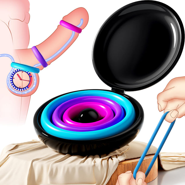 Penis rings Reusable Silicone - Candy Colors 3 different sizes Penis pump Sex toys for couples Penis ring Sex toys cock ring Penis sleeve Sex toys for men Penis sheath