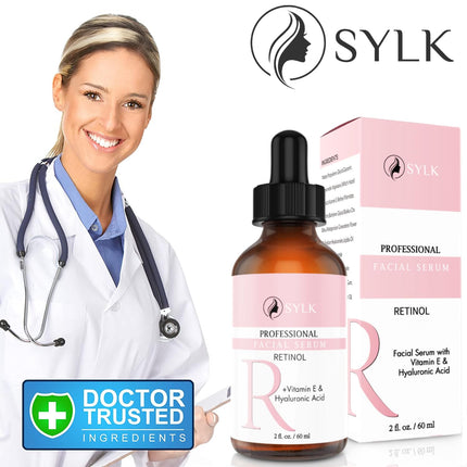 Retinol Facial Serum with Hyaluronic Acid for Microneedling, High Dosage | Test Winner | Wrinkle Removal with Instant Effect | Anti-Aging Facial Serum | Acne Mark &amp; ​​Pigment Spot Remover for the Face | 60 ml