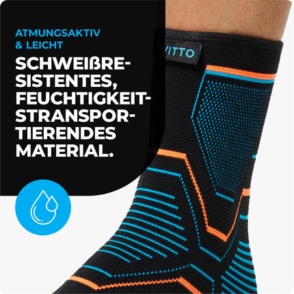 VITTO Ankle Brace, Foot Brace for Ligament Damage, Weak Joints, Sprained Joints and Arthritis (Cover, M), Arthritis, Recovery, Plantar Fasciitis, Pain Relief