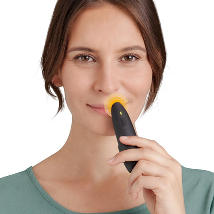 herpotherm neo for cold sores, works with concentrated heat, the original herpes pen, quick relief at the touch of a button, up to 200 applications possible with one set of batteries