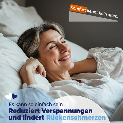 saarschaum • Wedge pillow mattress wedge • Orthopedic wedge mattress for bed inclination • Raised wedge for a healthier sleeping position • Sleep at an angle • 80x200cm FSA 2750