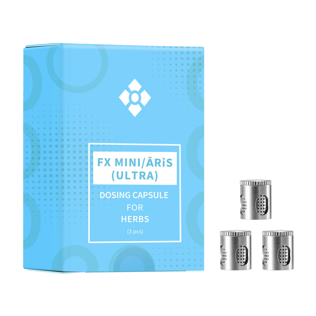 WOLKENKRAFT FX MINI (ULTRA) | ÄRiS (ULTRA) Dosing Capsule for Herbs | Set of 3 | High-quality original accessories for WOLKENKRAFT FX MINI (ULTRA) and ÄRiS (ULTRA) vaporizers