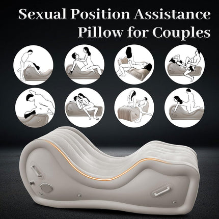 Yocare Sex Furniture for Couples BDSM, Inflatable Sex Bondage Sofa Chair with Built-in Air Pump, G Spot Position Pillow Ramp Cushion for Adult Women Sexual Pleasure