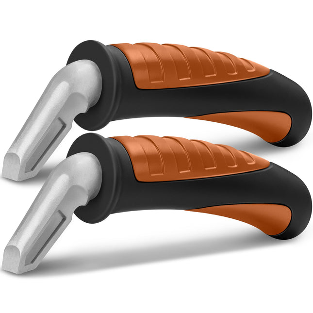 NINEMAX Car Exit Aid for Seniors, 2 Grab Handles for Cars for Disabled Pregnant Women (Black/Orange)