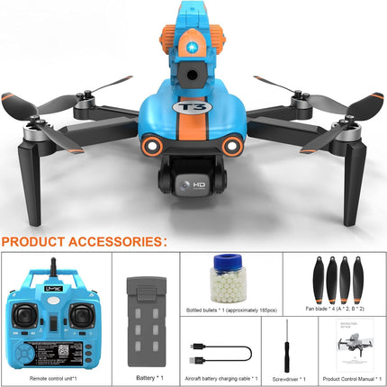 OBEST Drone with 1080P Adjustable Camera, Brushless RC Folding Drone with Shooting Tower, FPV WIFI Quadcopter, Optical Flow Positioning, Mini Drone for Kids Beginners