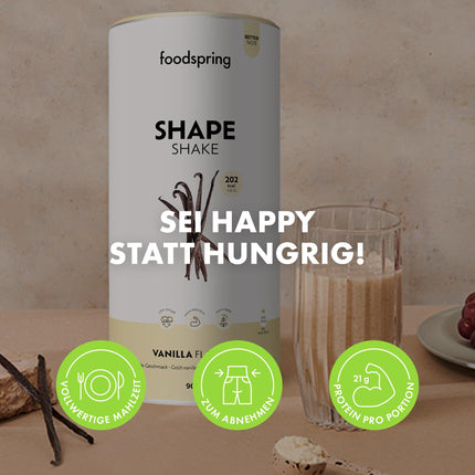 foodspring Shape Shake, 10-pack, 10x60g, meal replacement for weight loss*, high in protein, 24 vitamins &amp; minerals