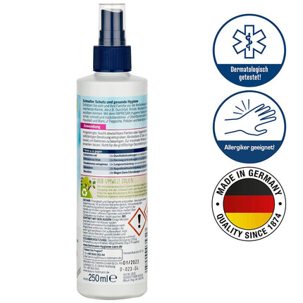 Impresan Hygiene Spray: Disinfectant spray for surfaces and textiles - Disinfectant pump spray - 6 x 250ml in a practical value pack
