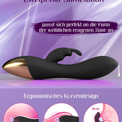 HIVEFUN Vibration for Women Sex Toys for Women Vibrator, Vibrator Sets Toys for Couples Clitoris Dildo Sex Toys with 10 Modes, Dildo Cock G Spot Vibrators Sex Toy Sets for Women