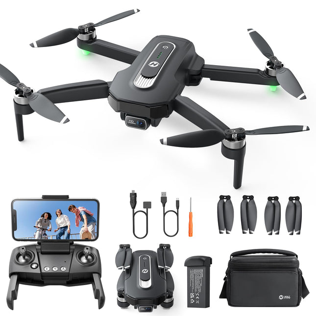 Holy Stone HS460 GPS Drone with 4K Camera for Beginners, 26 Min. Long Flight Time, Brushless Motor, Follow Me, Return, 5G FPV Transmission, Foldable Camera Drone under 249g for Adults