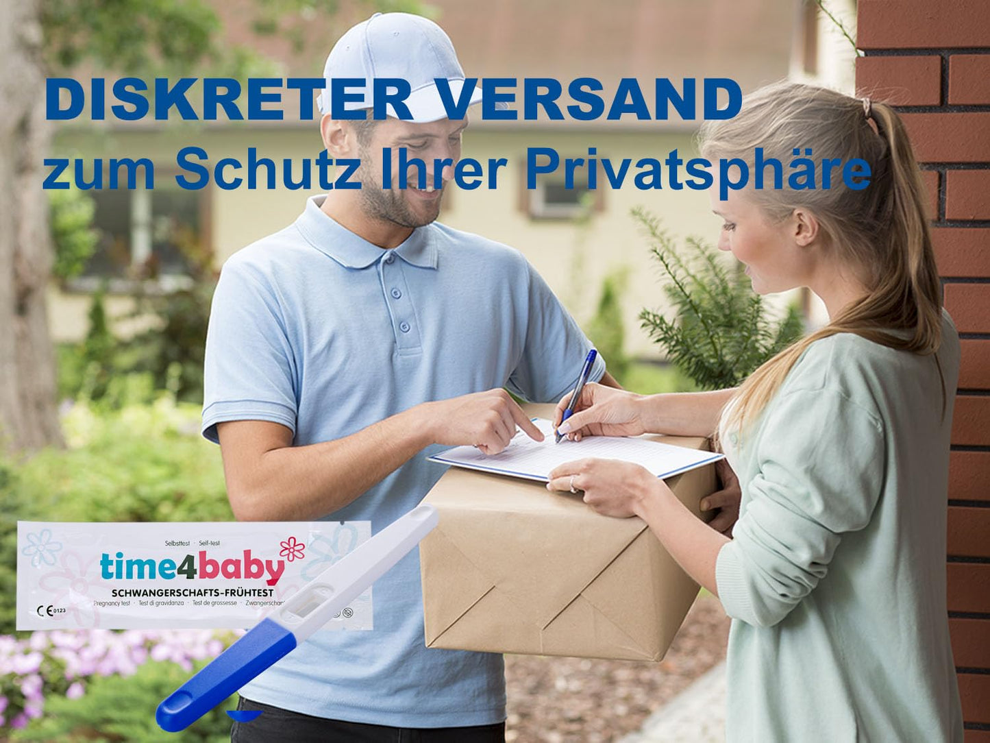 5 x Time4Baby Mittelstrahl Schwangerschaftstest I Frühschwangerschaftstest I Schwangerschaftstest Frühtest I 6 Tage vor dem Ausbleiben der Periode testen