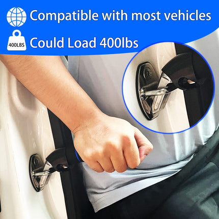 Car Grab Handle for Elderly Car Grab Handle Car Door Handle Multifunctional Handle Car Door Lock Handle for Seniors and Disabled (Blue)