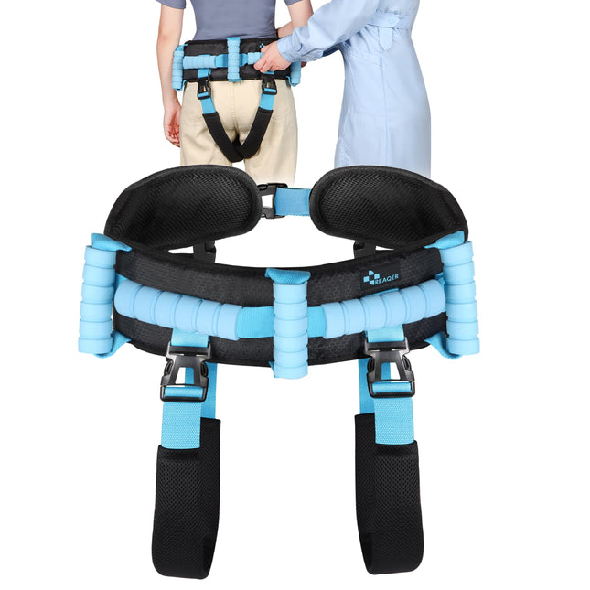 REAQER Medica Walking Aid for Seniors, with 7 Handles and 2 Leg Straps, Gate Straps, Walking Assistant for Elderly, Standing Aid, Patients, Care, Safety Assistant, Accessories