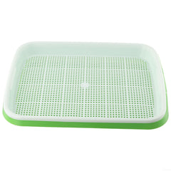 Microgreens germination tray made of plastic, 2 layers to maximize growth potential