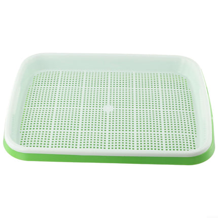 Microgreens germination tray made of plastic, 2 layers to maximize growth potential