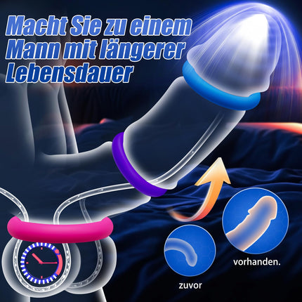 Penis rings Reusable Silicone - Candy Colors 3 different sizes Penis pump Sex toys for couples Penis ring Sex toys cock ring Penis sleeve Sex toys for men Penis sheath