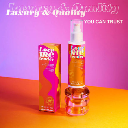 LOVE TO LOVE Love Me Tender, Indulgent and Warming Massage Oil, Vanilla, 100ml