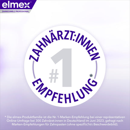 elmex Toothpaste Professional Opti-enamel Sealing &amp; Strengthening 75ml – medical tooth cleaning with amine fluoride seals the tooth enamel – protects against tooth enamel loss