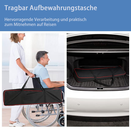 2PCS Telescopic Wheelchair Ramp 120-213cm, gardhom Adjustable Portable Aluminum Non-Slip Telescopic Ramp with 272KG Load Capacity for Stairs Obstacles House Steps in Textile Bag