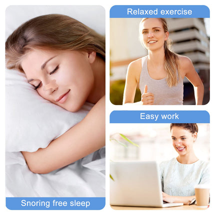 MXTIMWAN 120 Pieces Snoring Nasal Strips, Anti-Snoring Nasal Strips, Anti-Snoring Nasal Strips for Sports, Sleep Relief, Better Breathing While Sleeping (66 x 19 mm)