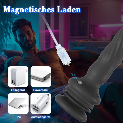 Anal Plug Sex Toy for Men Women, Wriggling Rotating Vibrating Prostate Stimulation Men Suction Cup with Remote Control, YAWNSHE Anal Dildo Vibrator Anal Vibrators for Men Sex Toys