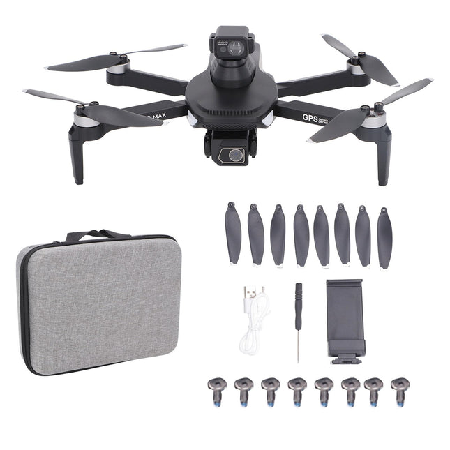 BuyWeek Drone with 4K Camera, L500 Pro MAX GPS Mini Drone 360 ​​Degree Obstacle Avoidance Brushless 4K HD Aerial Photography RC Quadcopter for Beginners