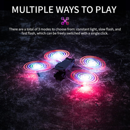 LICHIFIT Propellers with LED Lights For DJI Mavic 3 Pro/Classic/Cine Drone - Flash Paddles Blade Light Emitting Props Night Flight Accessories