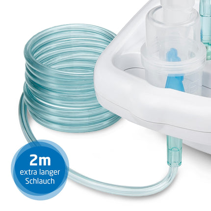 Medisana IN 500 Inhaler, inhalation device with mouthpiece and mask for adults and children, nebulizer inhaler for colds or asthma with extra accessories