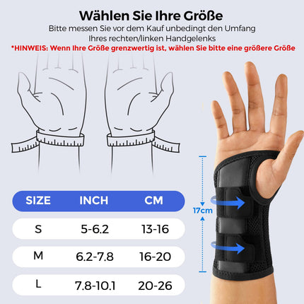 FREETOO Flexible-Lightweight Wrist Splint for Carpal Tunnel, Breathable Wrist Support with Tight-Fitting S-Shaped Splint, Adjustable Wrist Support for Sprains, Tendonitis