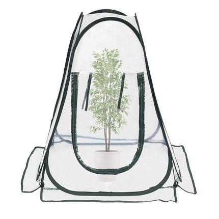 Tesmotor tomato greenhouse for tomatoes, vegetables, plants, small greenhouse overwintering tent for cold frame, vegetables, flowers 70x70x80CM