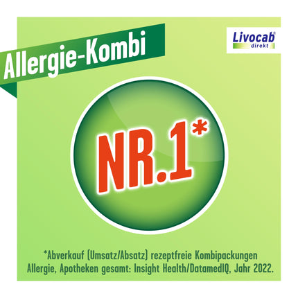 LIVOCAB direct combo - 4 ml eye drops + 5 ml nasal spray