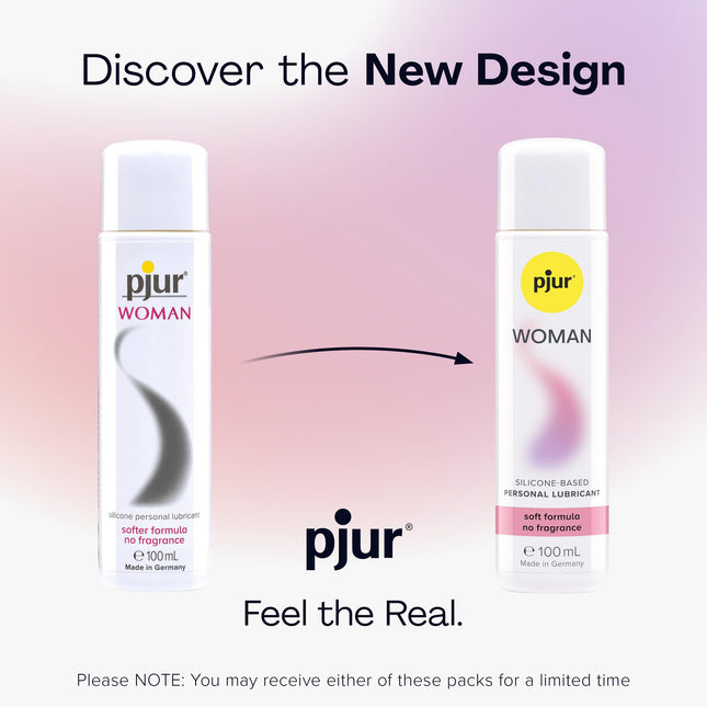 pjur WOMAN (100ml) - Silicone-based lubricant for women - for tingling sex and longer pleasure - ideal for sensitive skin