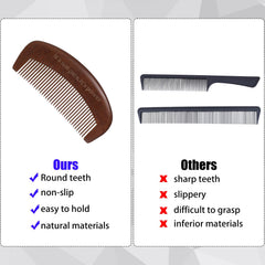 Wooden labor comb, birth comb sandalwood natural birth comb labor and delivery tools pregnancy gift for pregnant women with fabric bag