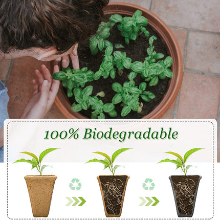YeahBoom 10 Pack Indoor Greenhouse Propagator, 120 Hole Mini Greenhouse Propagator for Growing, Degradable Grow Pots, with 20 Plant Labels and 2 Gardening Tools, for Growing Seedlings