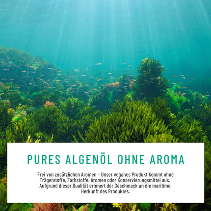 NATURTREU® Algenkraft - Omega 3 Vegan from algae oil – 1000mg Omega 3 algae oil from sustainable cultures – Microalgae oil with a high dose of DHA &amp; EPA in the optimal ratio – Laboratory-tested