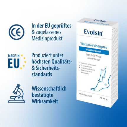 Evolsin® Wart Freezer for common warts &amp; verrucas | Wart freezing hygienic &amp; safe | Wart remedy