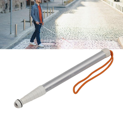 Telescopic blind stick, reflective folding walking stick, metal guide, blind crutch, white cane mobility stick, walking aid stick for elderly, blind and visually impaired people