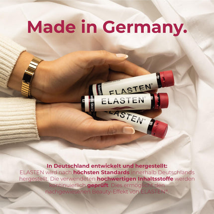 ELASTEN - The study-proven collagen complex for radiant skin from within - Reduces wrinkles - Strengthens connective tissue - The No. 1 from the pharmacy - 28 drinking collagen ampoules of 25 ml each