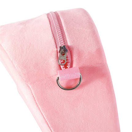 Soarvlorfy Sex Heart Wedge Pillow Sex Furniture Lumbar Pillow with Handcuffs Bondage Multifunctional Sofa Bed Sex Pillow Adult Game for Couples Erotic Extreme Restraints Sex Toy, Pink