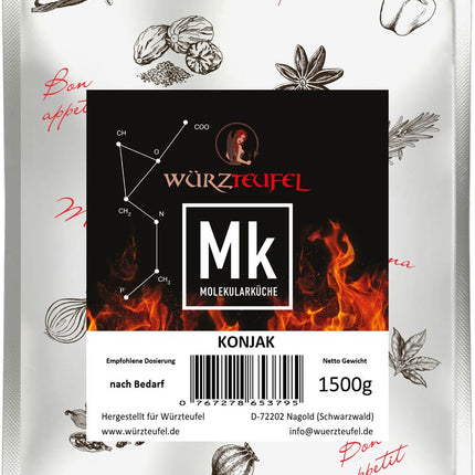 Konjac, konjac flour, konjac root, ground devil's tongue 16,000 cps, konjac gum E425. 1500g (1.5kg) bag.