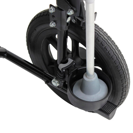 KMINA - Stick holder for rollator, wide rubber, crutch holder, walking stick holder, holder for wheelchair