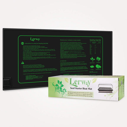 LERWAY Heating Mat Indoor Greenhouse Heat Mat Reptile Dragon Temperature Heating Pad Amphibian Pet Mat Warmer Bed Mat, 20.75"x10" inch, 30Watt (1.30W)